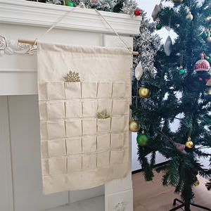 Compte à Rebours Avant Noël Calendrier de l'Avent en Tissu <span class=keywords><strong>Vide</strong></span> Personnalisable pour Enfants 24 Poches Jouets Calendriers de l'Avent pour Enfants - Product Image 2