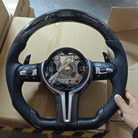 Volant sport en fibre de carbone pour BMW Série 3, 4, 5, X5 (F30, F10, F15, F16, F06, F32, F26, F25, E46, E36, E, F Series)