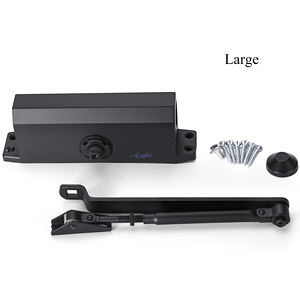 Ferme-porte moderne en aluminium ignifuge pour hôtels, avec ouverture à <span class=keywords><strong>180</strong></span>°, <span class=keywords><strong>force</strong></span> réglable et fonctionnement silencieux - Product Image 5