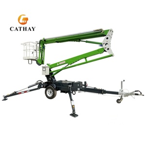 <span class=keywords><strong>Nouvelle</strong></span> plateforme élévatrice télescopique articulée remorquable CATHAY LIFT, 45 pieds, 60 pieds, 80 pieds, hydraulique, télécommande - Product Image 4