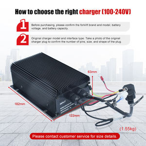 Suministro de piezas de montacargas OEM 100-240V cargador de batería de entrada 24V 10A para transpaleta eléctrica <span class=keywords><strong>EP</strong></span> - Product Image 3