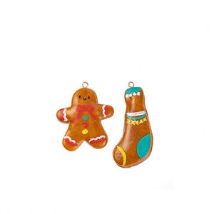 Abalorios de Resina de Navidad con Diseño de Dibujos Animados, Miniaturas de Pretzels y Dulces, Encantadores Abalorios de Resina DIY para Manualidades de Resina, Decoración de Carcasas de Teléfono y Tazas - Product Image 3