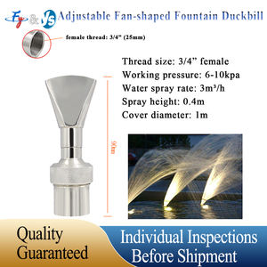 หัวฉีดน้ำพุแบบปรับได้ YS ทำจากทองเหลืองและสแตนเลส 304 สำหรับตกแต่งภูมิทัศน์ หินประดับ และสวน ขนาด 1/<span class=keywords><strong>2</strong></span> นิ้ว <span class=keywords><strong>3</strong></span>/4 นิ้ว 1 นิ้ว 1.5 นิ้ว - Product Image 3