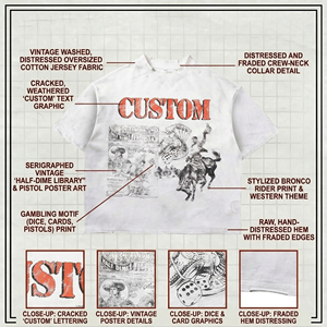 T-Shirt Oversize in Cotone 100% per Uomo, Effetto Lavaggio Vissuto, Personalizzabile, Ecologico, Traspirante, Stampa Digitale - Product Image 4