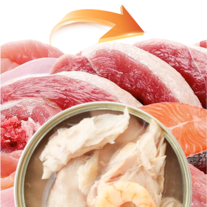Nhà máy trực tiếp OEM ODM Hot Bán Pet protein cao mèo thực phẩm trong lon gà và cá ngừ hỗn hợp đồ ăn nhẹ - Product Image 2