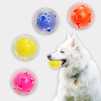 Vente directe d'usine, jouets interactifs pour chiens en forme de boule transparente creuse, vente en gros, boule pour chien anti-ennui en TPR de haute qualité, 2,99 pouces