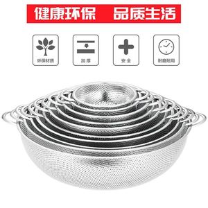 Stainless Steel Colander Set 4 Piece Nesting Strainer Dishwasher Safe For Kitchen Use - Product Image 4