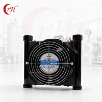 Refroidisseur d'huile à air pour engins de construction, ailettes en aluminium, compact, ventilateur 24V, robuste, haute performance, haute qualité, durable