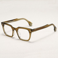 Haute qualité Vintage fait à la main épais acétate italie japon monture de lunettes rétro cadre carré