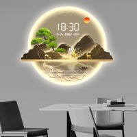 Horloge de haute qualité Décoration Style nordique Peinture abstraite Décoration murale Décoration intérieure Horloge électronique créative Décoration de la maison