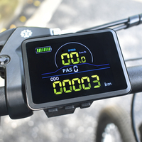 Ordinateur de vélo P5C avec écran LCD UART2 compteur de vitesse numérique odomètre écran couleur pour vélo électrique et accessoires de vélo de route