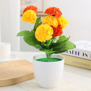 กุหลาบพลาสติกต้น<span class=keywords><strong>คาร์เนชั่น</strong></span>แปดกลีบระดับไฮเอนด์สำหรับตกแต่งคริสต์มาสอุปกรณ์ในห้องนั่งเล่นบอนไซสุดหรู - Product Image 5