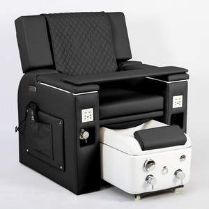 Sillón de Pedicura Eléctrico Multifuncional para Salón de Belleza, Servicio de Pestañas y Uñas, con Baño de Pies y Sofá - Product Image 5