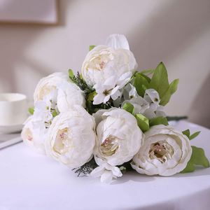 High-quality <b>Peony</b> <b>Artificial</b> Faux Flower Real Touch Latex Coated Wedding Table Party Birthday Christmas Decoration - Product Image 4