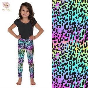 Toptan özel kız pantolon çocuk baskılı Buttery yumuşak tayt çocuk giyim pantolon baskı kediler sıska tayt - Product Image 5