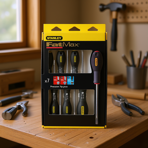 Jeu de tournevis Stanley FatMax, 7 pièces, kit de précision pour réparation à domicile - Product Image 3