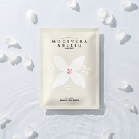 10EA Misunnamu Mooivera Abelio Masque Visage en Tissu Végétalien Éclaircissant Anti-Âge Hydratant à l'Extrait de Forsythia pour Peaux Sensibles et Grasses