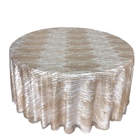 Trendige Geometrische Gold-Pailletten Tischauflage Tischdecke für Hochzeiten