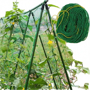 고품질 HDPE PP 메쉬 18cm*18cm 크기 2*100m 정원 콩망 식물 지지망 농업용 - Product Image 1