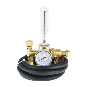 Débitmètre de gaz en laiton avec manomètre pour soudage à l'argon et au CO2 0-15 SCFH 50 PSIG - Product Image 5