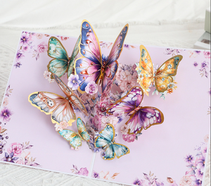 Biglietto di <span class=keywords><strong>auguri</strong></span> 3D Pop-up 3D con fiore personalizzato <span class=keywords><strong>per</strong></span> la festa della mamma - Product Image 4