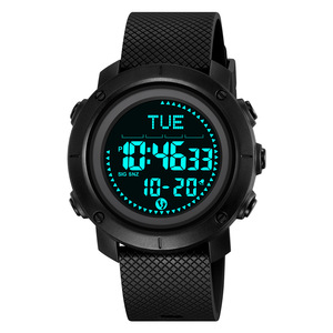 Skmei Men's Digital Sports Watch 50m Waterproof TPU Strap Multifunction Pedometer Compass Outdoor Use - Product Image 2