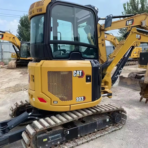 Excavatrice d'occasion certifiée CE CAT303 303cr, excavatrice sur chenilles Caterpillar, 3 TONNES, mini, prix bas, attache rapide, brise-roche - Product Image 1