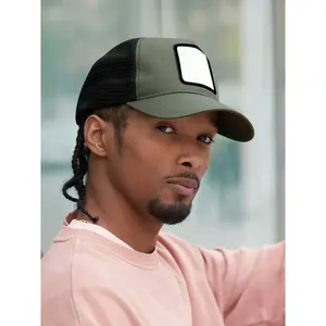 <b>Appliqu</b> <b>Patch</b> 5 Panel Trucker cap custom merchandising - Product Image 1