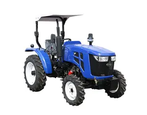 Chine Approvisionnement D'usine 55HP 4WD Ferme Tracteur Agricole Pelouse Jardin Compacte Diesel Mini Tracteur Tracteur De Marche