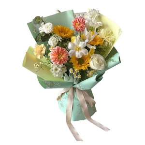 Papel de regalo de flores LUCIA, papel <span class=keywords><strong>Caria</strong></span>, flores silvestres de montaña, ramo floreciente, papel de regalo de flores LF160344 - Product Image 2