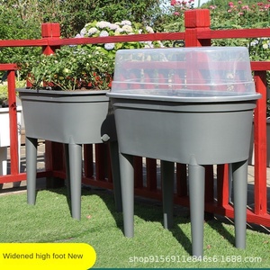Pots à légumes rectangulaires à pieds hauts en <span class=keywords><strong>plastique</strong></span> PP, respirants et durables, marque HUFU, 2,25 kg, pour jardinage en cour et sur balcon - Product Image 4