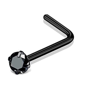 Anneaux de <span class=keywords><strong>nez</strong></span> en acier inoxydable hypoallergénique 20G, clous de <span class=keywords><strong>nez</strong></span> en forme de L, avec zircon cubique <span class=keywords><strong>brillant</strong></span>, bijoux de <span class=keywords><strong>piercing</strong></span> pour hommes et femmes - Product Image 6