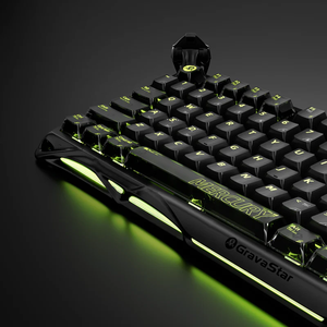คีย์บอร์ดเกมมิ่ง GravaStar Mercury K98 <span class=keywords><strong>Pro</strong></span> โครงสร้างอะลูมิเนียมอัลลอยด์ ดีไซน์ Exoskeleton อัตราการส่งข้อมูล 8K สำหรับอีสปอร์ตมืออาชีพ - Product Image 6