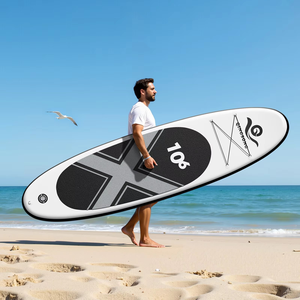 Tabla de Paddle Inflable Plegable con Diseño de Doble Capa de Alta Rigidez para Surfear en Aguas Tranquilas - Product Image 5