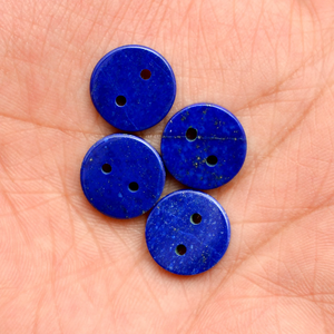 Botones Redondos Lisos de Lapislázuli AAA+ de 14x3 mm, Piedra Preciosa Natural de Afganistán, Botones de Piedras Preciosas Sueltas Semipreciosas para Joyería - Product Image 4