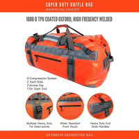 Sac à dos extra large en PVC imperméable 1680D très résistant pour le camping en voiture et la navigation de plaisance