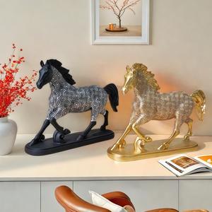Adorno de la suerte con diseño de caballo europeo transfronterizo, regalo para bodas y festividades, decoración para oficina, sala de estar y entrada, venta al por mayor - Product Image 2