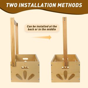 OEM Nhà Máy Giá thông bằng gỗ bé tắm Crate Closet bé giỏ với xử lý lưu trữ cản trở món quà bằng gỗ Crate lắp ráp dễ dàng - Product Image 5