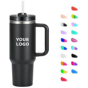 Vaso Térmico Simple de 40 oz con Tapa, Asa y Pajita, Botella de Agua de Acero Inoxidable con Aislamiento al Vacío de Doble Pared, Taza de Café Aislada para Viajes - Product Image 3