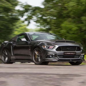 Nuevo Lip Delantero de Fibra de Carbono LARIDAS para <span class=keywords><strong>Ford</strong></span> <span class=keywords><strong>Mustang</strong></span> 2015-2017, Estilo AC, Divisor de Parachoques, Kit de Carrocería con Recortes para Enganche de Remolque, 100% - Product Image 4