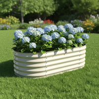 Jardinière en acier galvanisé écologique, imperméable, résistante à la corrosion, avec trous de drainage, installation facile