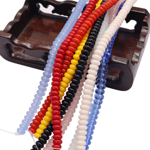 Perles d'espacement en verre rondes de 3*6 mm, abacus, noir, rouge, rose, pour artisanat fait main, ornement pour la <span class=keywords><strong>maison</strong></span>, le bureau, l'hôtel, l'affichage - Product Image 5