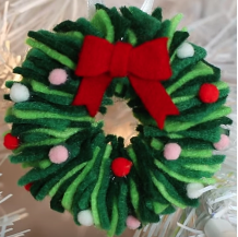 Kit <span class=keywords><strong>de</strong></span> Bricolage DIY : Ornements <span class=keywords><strong>de</strong></span> Noël Écologiques en Non-Tissé (2 pièces) – Créez Vos Propres Décorations d'Arbre, Mini Couronnes et Supports <span class=keywords><strong>de</strong></span> Guirlandes pour la Décoration Intérieure - Product Image 3