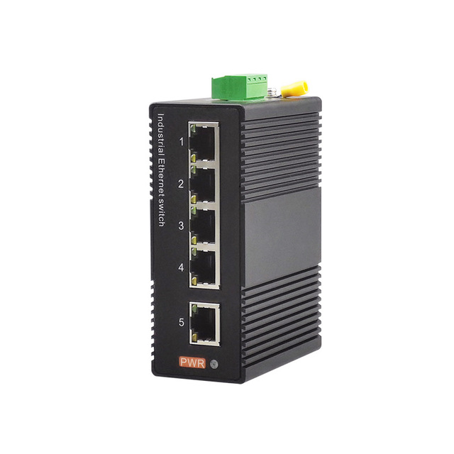 Industrial Switch Mini Non-Managed Fast Ethernet 5/8-Port RJ45 VLAN Rail-Mounted POE 4KV Lightning Protection IE6052 Series 100