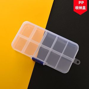 Transparent Plastic <b>Storage</b> <b>Box</b> 10 Compartment Rectangle Jewelry Stationery Organizer PP <b>Material</b> - Product Image 4
