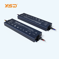 Haute qualité 0.95 pf pleine tension 100-277v 12v 24v 250w Led pilote ultra mince IP67 étanche Led alimentation