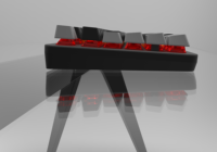Clavier de jeu mécanique personnalisé 104 touches, couleur sublimée, profil bas, ABS