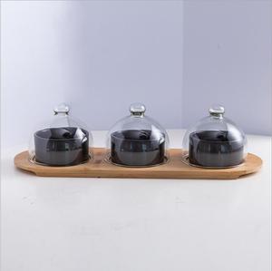 Articoli per la casa noci frutta Dessert ciotola piatto Mini antipasto Snack piatto da portata <span class=keywords><strong>con</strong></span> <span class=keywords><strong>coperchio</strong></span> in <span class=keywords><strong>vetro</strong></span> - Product Image 4