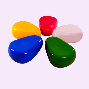 Chaise de piscine de salon de flotteur d'eau gonflable motorisé de style tabouret pavé chaise de meubles de décoration d'art extérieur - Product Image 1