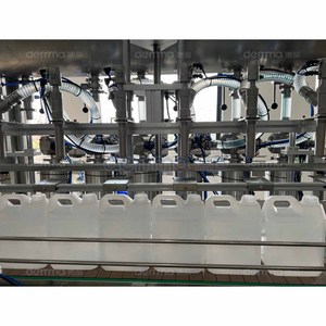 Ligne de remplissage et de bouchage automatique de bouteilles, 6 têtes de remplissage, 4 roues de bouchage - Product Image 2
